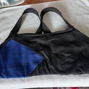 Lululemon Athletica Black and Blue Sports Bra